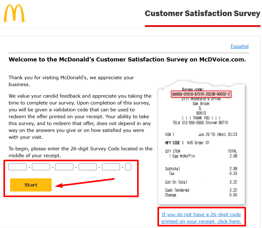 mcdvoice.com survey
